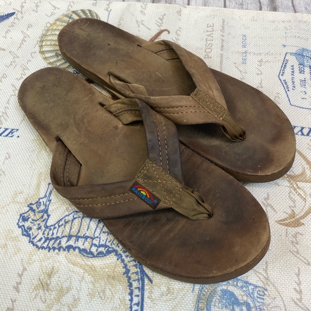 Women’s Rainbow Sandals Leather
